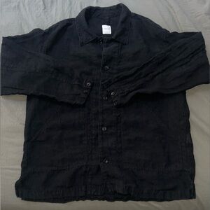 Sage De Cret - Made in Japan Black Linen Button Down Shirt